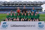 10 April 2017; The Hollywood GAA team, Co Wicklow, pose for a photograph during The Go Games Provincial Days in partnership with Littlewoods Ireland -Day 1 at Croke Park in Dublin. Photo by Sam Barnes/Sportsfile