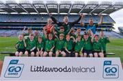 10 April 2017; The Hollywood GAA team, Co Wicklow, pose for a photograph during The Go Games Provincial Days in partnership with Littlewoods Ireland -Day 1 at Croke Park in Dublin. Photo by Sam Barnes/Sportsfile