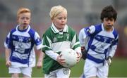11 April 2017; Timmy Barnes, representing Avondale GAA Club, Co. Wicklow, in action against Tinryland GAA Club, Co. Carlow, during the The Go Games Provincial Days in partnership with Littlewoods Ireland Day 2 at Croke Park in Dublin. Photo by Cody Glenn/Sportsfile