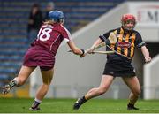 9 April 2017; Danielle Morrissey of Kilkenny in action against Therese Manton of Galway during the Littlewoods National Camogie League semi-final match between Galway and Kilkenny at Semple Stadium in Thurles, Co. Tipperary. Photo by David Fitzgerald/Sportsfile