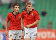 28 September 2011; Andrew Gardiner, right, and Bryan Moore, Munster 'A' Schools. Nivea for Men Under 18 Schools Interprovincial, Leinster 'A' Schools v Munster 'A' Schools, Musgrave Park, Cork. Picture credit: Diarmuid Greene / SPORTSFILE