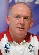 30 September 2011; Ireland head coach Declan Kidney during a press conference ahead of their 2011 Rugby World Cup, Pool C, game against Italy on Sunday. Ireland Rugby Press Conference, Scenic Hotel, Dunedin, New Zealand. Picture credit: Brendan Moran / SPORTSFILE