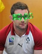 30 September 2011; Ireland's Fergus McFadden during a visit to St. Clair Primary School ahead of their 2011 Rugby World Cup, Pool C, game against Italy on Sunday. Ireland Rugby School Visit, St Clair, Dunedin, New Zealand. Picture credit: Brendan Moran / SPORTSFILE