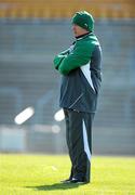 30 September 2011; Ireland head coach Declan Kidney in action during squad training ahead of their 2011 Rugby World Cup, Pool C, game against Italy on Sunday. Ireland Rugby Squad Training, Carisbrook Stadium, Dunedin, New Zealand. Picture credit: Brendan Moran / SPORTSFILE