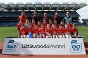 11 April 2017; Players representing St Fintans Mountrath GAA Club, Co Laois, during the The Go Games Provincial Days in partnership with Littlewoods Ireland Day 2 at Croke Park in Dublin. Photo by Cody Glenn/Sportsfile