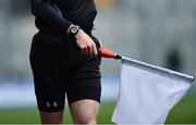 9 April 2017; A general view of a linesmans flag during the Allianz Football League Division 2 Final between Kildare and Galway at Croke Park in Dublin. Photo by Ramsey Cardy/Sportsfile