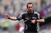 9 April 2017; Referee Derek O'Mahoney during the Allianz Football League Division 2 Final between Kildare and Galway at Croke Park in Dublin. Photo by Ramsey Cardy/Sportsfile