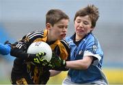 12 April 2017; Christopher Gerathy, representing Parke GAA Club, Castlebar, Co. Mayo, in action against Padraig Kane, representing Allen Gaels GAA club, Co. Leitrim, during The Go Games Provincial Days in partnership with Littlewoods Ireland Day 3 at Croke Park in Dublin. Photo by David Maher/Sportsfile