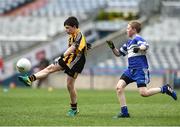 12 April 2017; Cathal Keavney representing Parke GAA Club, Castlebar, Co.Mayo, in action against Brian Mitchelll representing Killannin GAA Club, Co.Galway, during The Go Games Provincial Days in partnership with Littlewoods Ireland Day 3 at Croke Park in Dublin. Photo by David Maher/Sportsfile