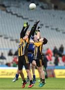 12 April 2017; William Ward and Cathal Keavney representing Parke GAA Club, Castlebar, Co.Mayo, in action against Daniel Philpott and Brian Mitchell representing Killannin GAA Club, Co.Galway, during The Go Games Provincial Days in partnership with Littlewoods Ireland Day 3 at Croke Park in Dublin. Photo by David Maher/Sportsfile