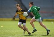 12 April 2017; Jordan Stevens, left, representing Enniscrone GAA Club, Co. Sligo in action against Colm Costello representing Dunmore MacHales GAA Club, Co. Galway during The Go Games Provincial Days in partnership with Littlewoods Ireland Day 3 at Croke Park in Dublin. Photo by David Maher/Sportsfile