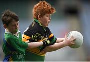 12 April 2017; Jamie Regan, representing Michael Glaveys GAA Club, Co Roscommon, in action against Shane Gallagher, representing St Brigids GAA Club, Co Roscommon, during The Go Games Provincial Days in partnership with Littlewoods Ireland Day 3 at Croke Park in Dublin. Photo by Cody Glenn/Sportsfile