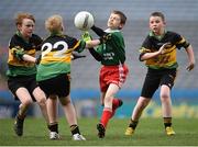 12 April 2017; Darragh McDonald, representing Bunninadden/Ballymote GAA Club, Co Sligo, takes on the defence of Michael Glaveys GAA Club, Co Roscommon, during The Go Games Provincial Days in partnership with Littlewoods Ireland Day 3 at Croke Park in Dublin. Photo by Cody Glenn/Sportsfile