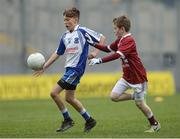 13 April 2017; Daniel Martin representing St Marys GAA Club, Kiltoghert, Co. Leitrim, in action against Oisin Conan representing Balla GAA Club, Co. Mayo, during the Go Games Provincial Days in partnership with Littlewoods Ireland Day 4 at Croke Park in Dublin. Photo by Eóin Noonan/Sportsfile