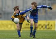 13 April 2017; Benoir McKiernan representing St Marys GAA Club, Kiltoghert, Co. Leitrim in action against Tristan Hoey representing Kilglass Gaels GAA Club, Co. Roscommon, during the Go Games Provincial Days in partnership with Littlewoods Ireland Day 4 at Croke Park in Dublin. Photo by Eóin Noonan/Sportsfile