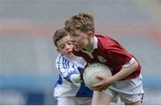 13 April 2017; Conor Nolan representing Balla GAA Club, Co. Mayo, in action against Max Bennett representing Kiltimagh GAA Club, Co. Mayo, during the Go Games Provincial Days in partnership with Littlewoods Ireland Day 4 at Croke Park in Dublin. Photo by Eóin Noonan/Sportsfile