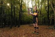 3 October 2011; All-Ireland finalists Colm Cooper, Dr. Crokes, Kevin Nolan, Kilmacud Crokes, Lar Corbett, Thurles Sarsfields, Brian Hogan, O'Loughlin Gaels, were back in their club colours at Faughs GAA Club, Dublin, for the launch of the 2011/2012 AIB GAA Club Championships. Pictured at the launch is Dr. Crokes' Colm Cooper. Picture credit: Pat Murphy / SPORTSFILE