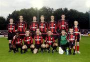 25 August 2003; Longford Town team. Eircom League Cup Final, St. Patrick's Athletic v Longford Town, Richmond Park, Dublin. Picture credit; David Maher / SPORTSFILE