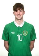 13 April 2017; Neill Byrne of Republic of Ireland. Republic of Ireland Under 18s Squad Portraits at Home Farm FC in Whitehall, Dublin. Photo by Matt Browne/Sportsfile