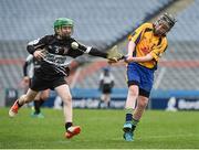 13 April 2017; Brian Lelly Staunton representing Michael Cusacks GAA Club, Co. Galway, in action against Jack Reilly representing Padraig Pearses GAA Club, Co. Galway during the Go Games Provincial Days in partnership with Littlewoods Ireland Day 4 at Croke Park in Dublin. Photo by Seb Daly/Sportsfile
