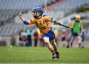 13 April 2017; Jody Canning, nephew of Galway senior hurler Joe Canning, representing Portumna GAA Club, Co. Galway, celebrates after scoring a point during the Go Games Provincial Days in partnership with Littlewoods Ireland Day 4 at Croke Park in Dublin. Photo by Seb Daly/Sportsfile