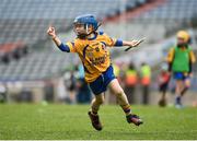 13 April 2017; Jody Canning, nephew of Galway senior hurler Joe Canning, representing Portumna GAA Club, Co. Galway, celebrates after scoring a point during the Go Games Provincial Days in partnership with Littlewoods Ireland Day 4 at Croke Park in Dublin. Photo by Seb Daly/Sportsfile