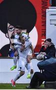 14 April 2017; Karl Sheppard, right, of Cork City celebrates after scoring his side's first goal with team-mate Sean Maguire during the SSE Airtricity League Premier Division match between Bohemians and Cork City at Dalymount Park in Dublin. Photo by David Maher/Sportsfile