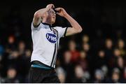 14 April 2017; Chris Shields of Dundalk reacts after a missed chance during the SSE Airtricity League Premier Division match between Dundalk and Bray Wanderers at Oriel Park in Dundalk, Co Louth. Photo by Piaras Ó Mídheach/Sportsfile