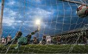 14 April 2017; Bohemians goalkeeper Shane Supple is beaten by the goal effort from Karl Sheppard of Cork City, resulting in the first goal for Cork City, during the SSE Airtricity League Premier Division match between Bohemians and Cork City at Dalymount Park in Dublin. Photo by David Maher/Sportsfile