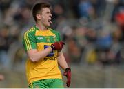 15 April 2017; Eoghan Bán Gallagher of Donegal reacts after a missed chance during the EirGrid GAA Football All-Ireland U21 Championship Semi-Final match between Dublin and Donegal at Kingspan Breffni Park in Cavan. Photo by Piaras Ó Mídheach/Sportsfile