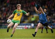 15 April 2017; Rory Carr of Donegal in action against Cillian O'Shea of Dublin during the EirGrid GAA Football All-Ireland U21 Championship Semi-Final match between Dublin and Donegal at Kingspan Breffni Park in Cavan. Photo by Cody Glenn/Sportsfile