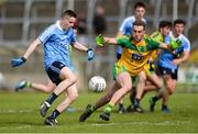 15 April 2017; Darren Byrne of Dublin in action against Michael Langan of Donegal during the EirGrid GAA Football All-Ireland U21 Championship Semi-Final match between Dublin and Donegal at Kingspan Breffni Park in Cavan. Photo by Piaras Ó Mídheach/Sportsfile