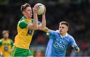 15 April 2017; Jason McGee of Donegal in action against Eóin Murchan of Dublin during the EirGrid GAA Football All-Ireland U21 Championship Semi-Final match between Dublin and Donegal at Kingspan Breffni Park in Cavan. Photo by Cody Glenn/Sportsfile