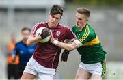 15 April 2017; Robert Finnerty of Galway in action against Jason Foley of Kerry during the EirGrid GAA Football All-Ireland U21 Championship Semi-Final match between Galway and Kerry at Cusack Park in Ennis, Co Clare. Photo by Ray Ryan/Sportsfile