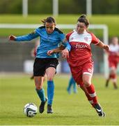 15 April 2017; Aine O'Gorman of UCD Waves in action against Tiegan Ruddy of Shelbourne Ladies during the Continental Tyres Women's National League match between Shelbourne Ladies and UCD Waves at Morton Stadium in Santry, Dublin. Photo by Matt Browne/Sportsfile