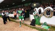 15 April 2017; Connacht captain John Muldoon runs out for his 300th appearance for the club during to the Guinness PRO12 Round 20 match between Connacht and Leinster at the Sportsground in Galway. Photo by Stephen McCarthy/Sportsfile