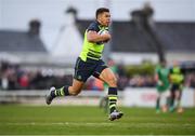 15 April 2017; Adam Byrne of Leinster on his way to scoring his side's second try during the Guinness PRO12 Round 20 match between Connacht and Leinster at the Sportsground in Galway. Photo by Stephen McCarthy/Sportsfile
