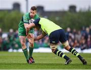 15 April 2017; Jack Carty of Connacht is tackled by Hayden Triggs of Leinster during the Guinness PRO12 Round 20 match between Connacht and Leinster at the Sportsground in Galway. Photo by Seb Daly/Sportsfile