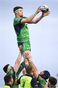 15 April 2017; Sean O’Brien of Connacht wins a line-out during the Guinness PRO12 Round 20 match between Connacht and Leinster at the Sportsground in Galway. Photo by Seb Daly/Sportsfile