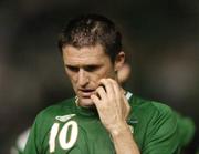 7 October 2006; A dejected Robbie Keane, Republic of Ireland, after the match. Euro 2008 Championship Qualifier, Cyprus v Republic of Ireland, GSP Stadium, Nicosia, Cyprus. Picture credit: Brian Lawless / SPORTSFILE