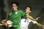 7 October 2006; Alan Lee, Republic of Ireland, in action against Lambros Lambrou, Cyprus. Euro 2008 Championship Qualifier, Cyprus v Republic of Ireland, GSP Stadium, Nicosia, Cyprus. Picture credit: Brian Lawless / SPORTSFILE