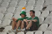 7 October 2006; Republic of Ireland supporters in the stands after the game. Euro 2008 Championship Qualifier, Cyprus v Republic of Ireland, GSP Stadium, Nicosia, Cyprus. Picture credit: David Maher / SPORTSFILE