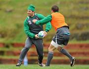 5 October 2011; Ireland full-back Rob Kearney in action during squad training ahead of their 2011 Rugby World Cup Quarter-Final against Wales on Saturday. Ireland Rugby Squad Training, Rugby League Park, Wellington, New Zealand. Picture credit: Brendan Moran / SPORTSFILE