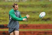 5 October 2011; Ireland winger Tommy Bowe in action during squad training ahead of their 2011 Rugby World Cup Quarter-Final against Wales on Saturday. Ireland Rugby Squad Training, Rugby League Park, Wellington, New Zealand. Picture credit: Brendan Moran / SPORTSFILE