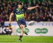 15 April 2017; Ross Byrne of Leinster kicks a conversion during the Guinness PRO12 Round 20 match between Connacht and Leinster at the Sportsground in Galway. Photo by Stephen McCarthy/Sportsfile
