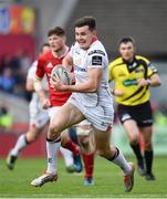 15 April 2017; Jacob Stockdale of Ulster during the Guinness PRO12 match between Munster and Ulster at Thomond Park in Limerick. Photo by Ramsey Cardy/Sportsfile