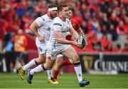 15 April 2017; Paddy Jackson of Ulster during the Guinness PRO12 match between Munster and Ulster at Thomond Park in Limerick. Photo by Ramsey Cardy/Sportsfile