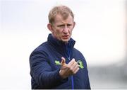 15 April 2017; Leinster head coach Leo Cullen during the Guinness PRO12 Round 20 match between Connacht and Leinster at the Sportsground in Galway. Photo by Stephen McCarthy/Sportsfile