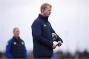 15 April 2017; Leinster head coach Leo Cullen during the Guinness PRO12 Round 20 match between Connacht and Leinster at the Sportsground in Galway. Photo by Stephen McCarthy/Sportsfile