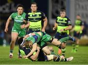 15 April 2017; Steve Crosbie of Connacht is tackled by Tom Daly of Leinster during the Guinness PRO12 Round 20 match between Connacht and Leinster at the Sportsground in Galway. Photo by Stephen McCarthy/Sportsfile